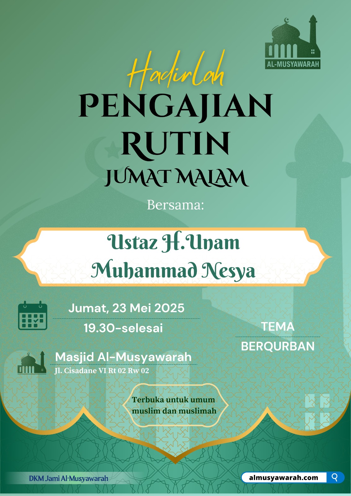 Pengajian Jumat malam Sabtu